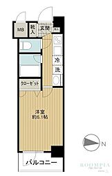 ZOOM椎名町駅前 5階1Kの間取り
