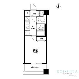 ネオマイム文京音羽 1Kの間取図画像
