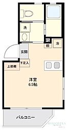 アイリス神楽坂 ワンルームの間取図画像