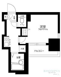 スカイコートヴァンテアン早稲田 1Kの間取図画像