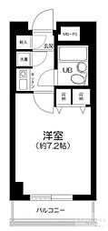セルベコート鷺宮 1Kの間取図画像