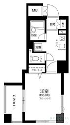 メインステージ護国寺2 1Kの間取図画像