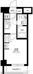アクサス門前仲町 1Kの間取図画像