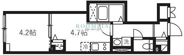 エルファーロ神楽坂II 302｜東京都新宿区弁天町(賃貸マンション1DK・3階・25.36㎡)の写真 その2