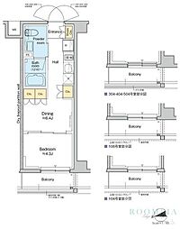 RESIDENCEKLENJI 1DKの間取図画像