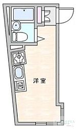 GRACIATERRACE高田馬場 ワンルームの間取図画像