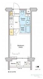 プラウドフラット中野 1Kの間取図画像
