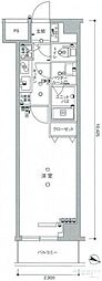 スカイコート板橋五番館 1Kの間取図画像