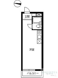 スカイコート荻窪No.3 ワンルームの間取図画像