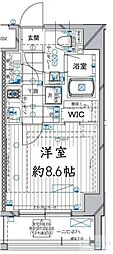 レガリス高田馬場 1Kの間取図画像