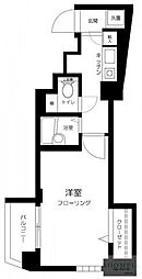 スカイコート目白台 1Kの間取図画像