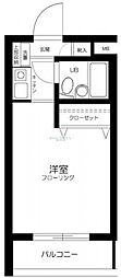 スカイコート新宿落合5 ワンルームの間取図画像