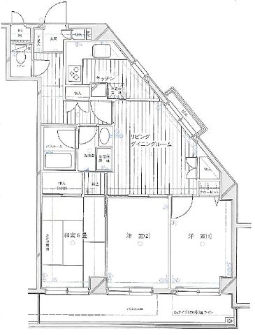間取り リノベマンション　クリオ東青梅一番館 2階/204