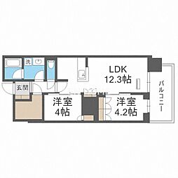 間取図画像 2LDK