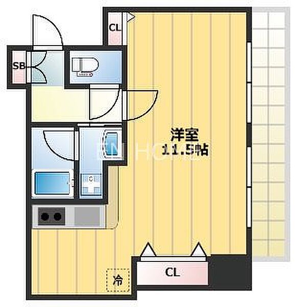 樹樹ガーデン 211｜大阪府大阪市西区南堀江１丁目(賃貸マンション1K・2階・31.95㎡)の写真 その2