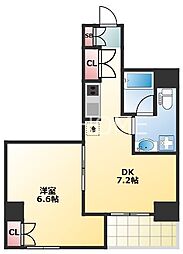 MT玉造 1DKの間取図画像