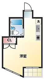 Izone ワンルームの間取図画像