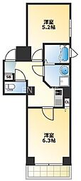 GARENAMBA 2Kの間取図画像