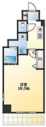 SWISS難波西 1Kの間取図画像