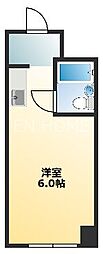 ノアーズアーク長堀通 ワンルームの間取図画像