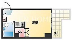メゾン真法院 ワンルームの間取図画像