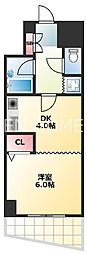 マンションSGI真田山 1DKの間取図画像