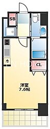 ドゥーエなんば南 ワンルームの間取図画像