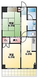 エミネンスイケダ 2DKの間取図画像