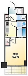S-RESIDENCE南堀江 1Kの間取図画像