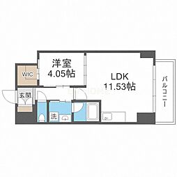 Vinoプレジオ本町 1LDKの間取図画像