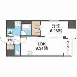 Vinoプレジオ本町 1LDKの間取図画像
