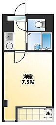 シティーコート高津エレガンス 1Kの間取図画像