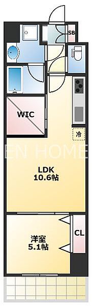 スプランディッド堀江 1206｜大阪府大阪市西区南堀江２丁目(賃貸マンション1LDK・12階・40.33㎡)の写真 その2