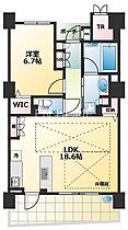 ロイヤルパークス桃坂 713 ｜ 大阪府大阪市天王寺区筆ケ崎町5-38（賃貸マンション1LDK・7階・59.64㎡） その2