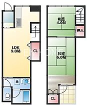 伶人町戸建  ｜ 大阪府大阪市天王寺区伶人町5-15（賃貸一戸建2LDK・--・47.95㎡） その2