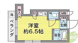 ジョイフル清和 ワンルームの間取図画像