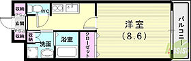 グランドオーク弐番館 410 ｜ 兵庫県神戸市西区学園西町7丁目2-5（賃貸マンション1K・4階・28.00㎡） その2