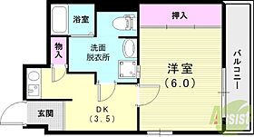 メゾンマリューム  ｜ 兵庫県神戸市長田区前原町1丁目（賃貸マンション1DK・2階・26.10㎡） その2