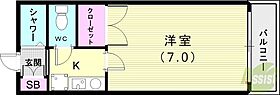 リヴェールI  ｜ 兵庫県神戸市須磨区多井畑字東山ノ上（賃貸マンション1K・2階・20.00㎡） その2