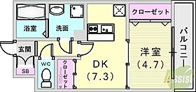 KTIレジデンス月見山II  ｜ 兵庫県神戸市須磨区行幸町4丁目（賃貸アパート1DK・2階・33.74㎡） その2