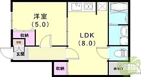 梅ケ香町1丁目テラス  ｜ 兵庫県神戸市長田区梅ケ香町1丁目（賃貸一戸建1LDK・1階・36.94㎡） その2