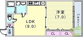 ときわ萩乃ハイツ  ｜ 兵庫県神戸市長田区萩乃町3丁目（賃貸アパート1LDK・1階・36.45㎡） その2