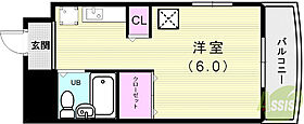 メゾンUQ  ｜ 兵庫県神戸市西区大津和2丁目（賃貸マンション1R・3階・18.11㎡） その2