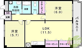 グランフォーレ池上  ｜ 兵庫県神戸市西区池上3丁目7-1（賃貸マンション2LDK・2階・56.51㎡） その2