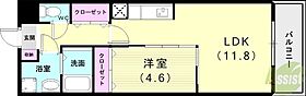 ヴァ―ンフリート  ｜ 兵庫県明石市藤江1462-5（賃貸マンション1LDK・3階・41.34㎡） その2