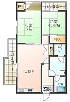 ヴィラ新多聞  ｜ 兵庫県神戸市垂水区本多聞2丁目（賃貸マンション2LDK・4階・50.00㎡） その2