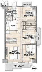 間取図画像 3LDK