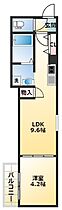 ktec 1  ｜ 大阪府大阪市東住吉区住道矢田6丁目5-9（賃貸アパート1LDK・3階・31.46㎡） その2