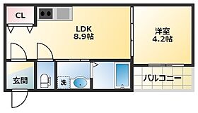 F asecia stib  ｜ 大阪府大阪市東住吉区照ケ丘矢田4丁目9-11（賃貸アパート1LDK・3階・30.58㎡） その2