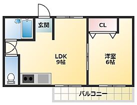 ドムール大倉  ｜ 大阪府大阪市東住吉区田辺6丁目11-25（賃貸マンション1LDK・5階・34.00㎡） その2